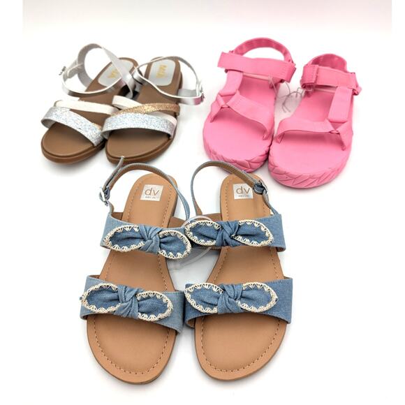 Lot of 3 DV by Dolce Vita & Mia Girls Caicey/Zaidey Slide Sandal Size US5 EU37 - Picture 1 of 12